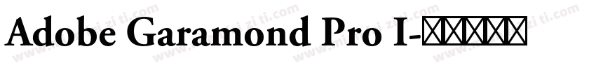 Adobe Garamond Pro I字体转换